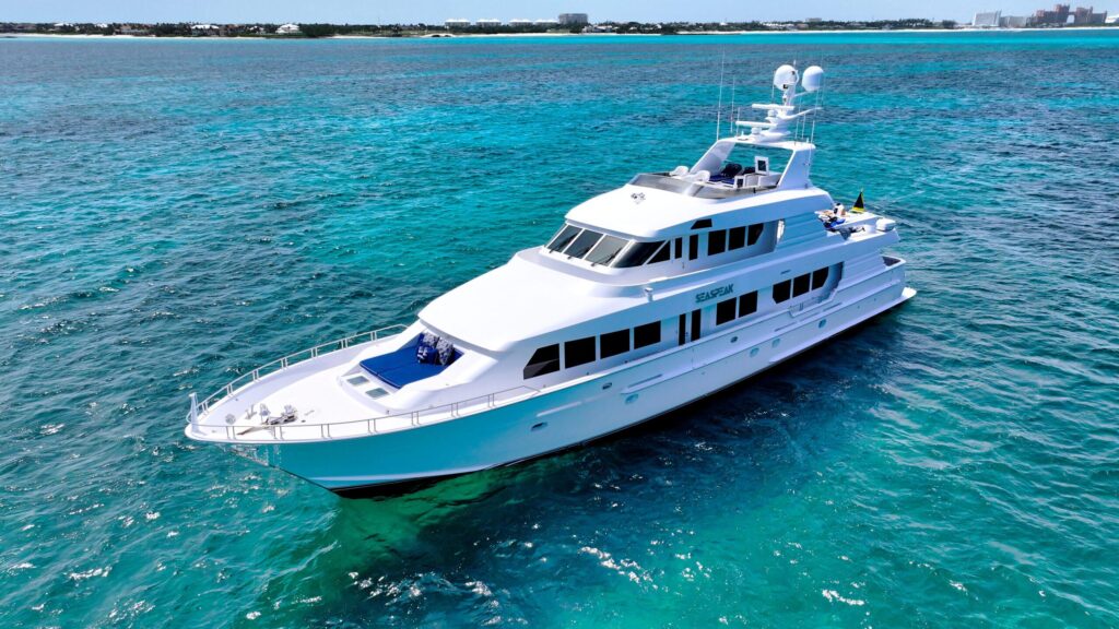 yacht in the sea